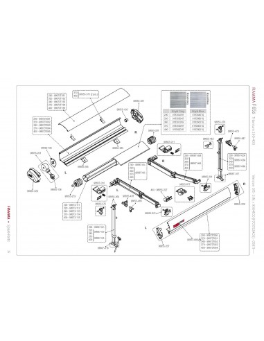 Kit Fijación Rafter Toldos Fiamma F65
