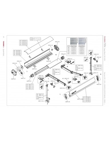 Kit Fijación Rafter Toldos Fiamma F65
