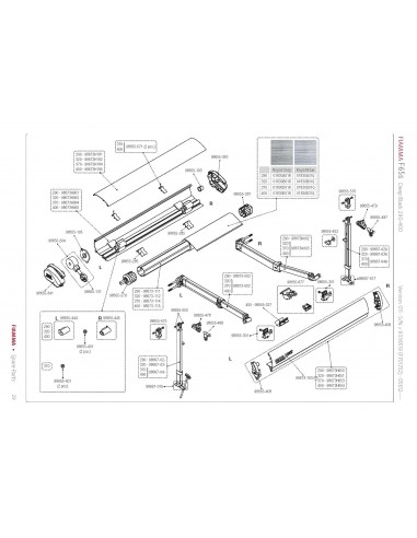 Kit Fijación Rafter Toldos Fiamma F65