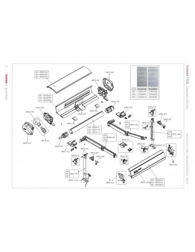Kit Fijación Rafter Toldos Fiamma F65