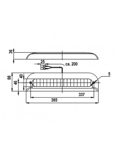 3ªLuz de Freno Led 385x98 Jokon ZHBL...
