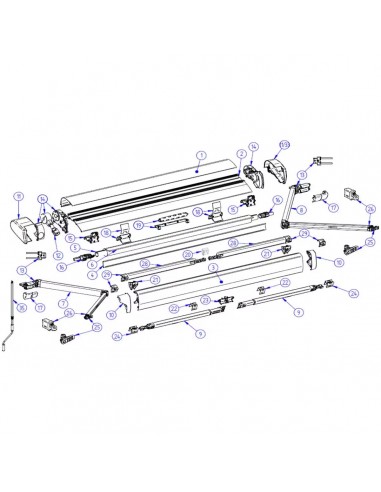 Pata 162cm Toldo Thule 6300  3.5/4.5...