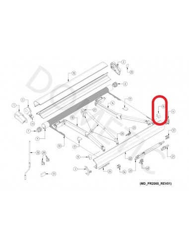 Soporte Derecho Brazo Toldo Dometic...