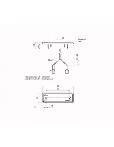 Luz Matrícula K575 Led
