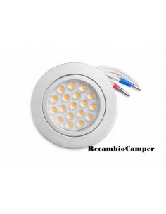 Óculo Led Aluminio Satinado...