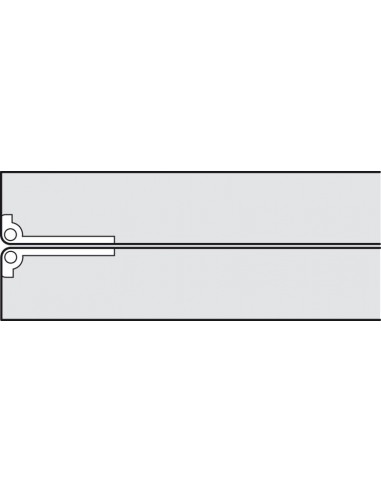 Bisagra Mesa Plegable Nickel Mate