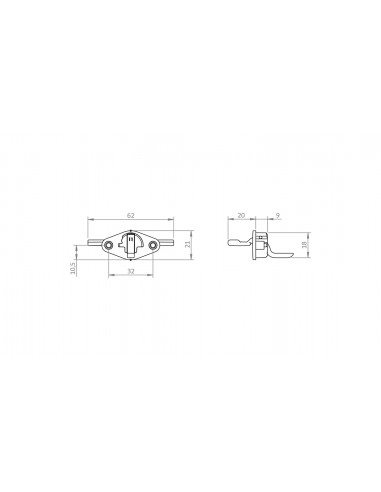 Kit leva Recambio Manilla Muebles V1241