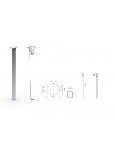 Pata Mesa Plegable 720mm