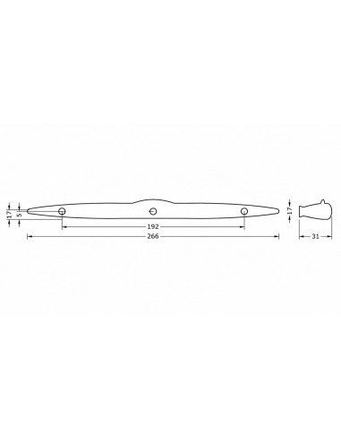 Manilla Pull Open Muebles Cromada